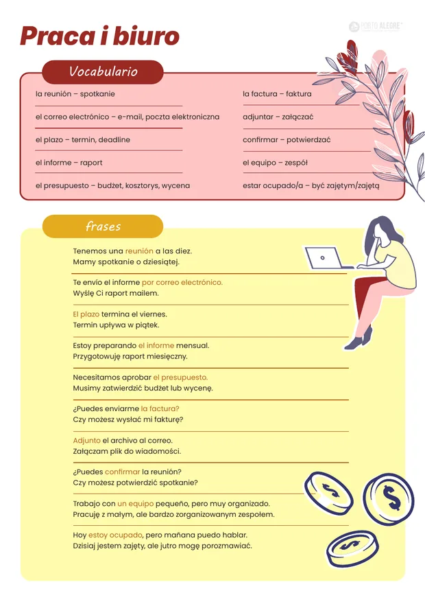 Fragment strony e-booka: Praca i biuro
